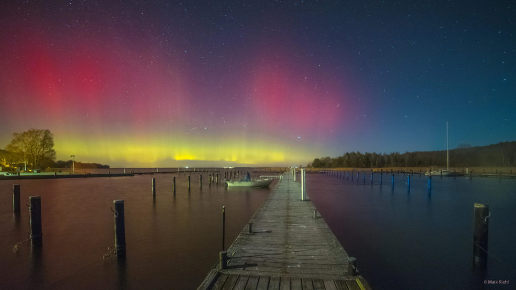 Polarlichter über Ralswiek auf Rügen